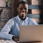 man excited he got the best free checking account